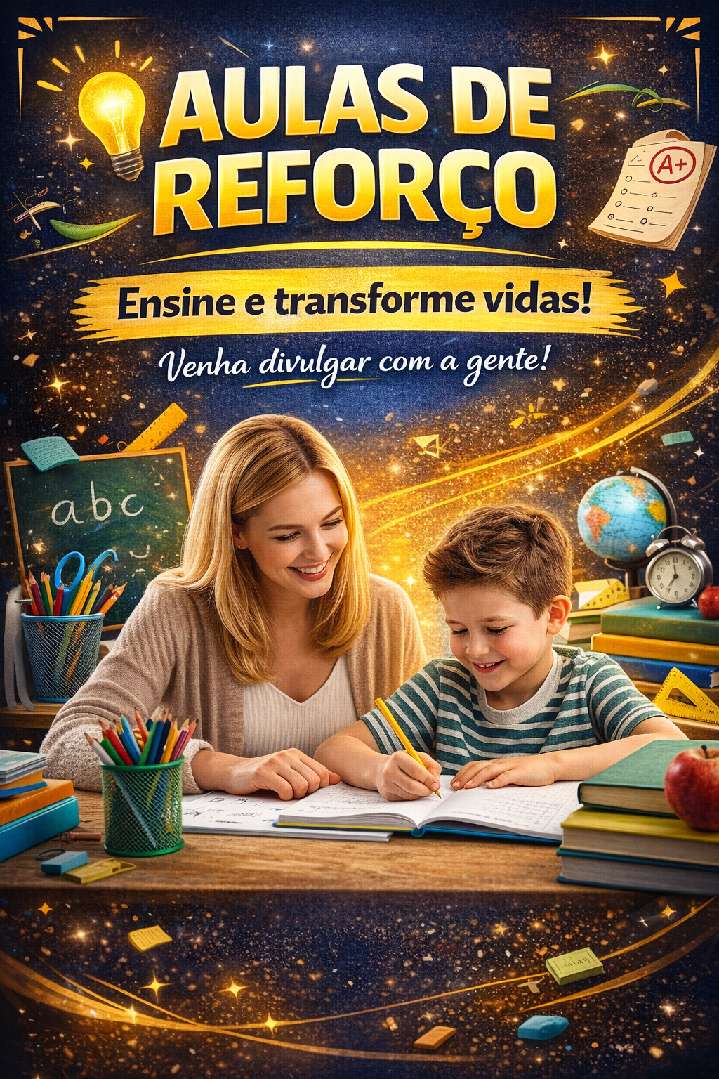 Aulas de reforço_ ensine e transforme vidasAULAS DE REFORÇO