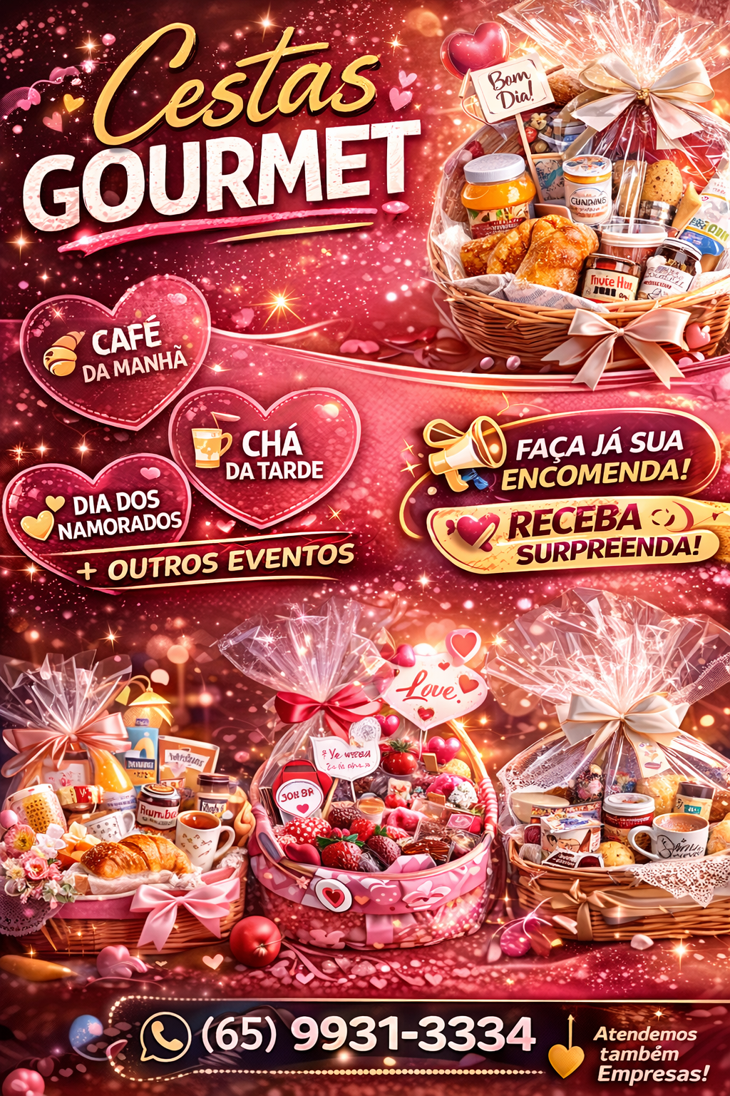 Cestas gourmet para todas as ocasiões (1)cestas de cafe da manhã
