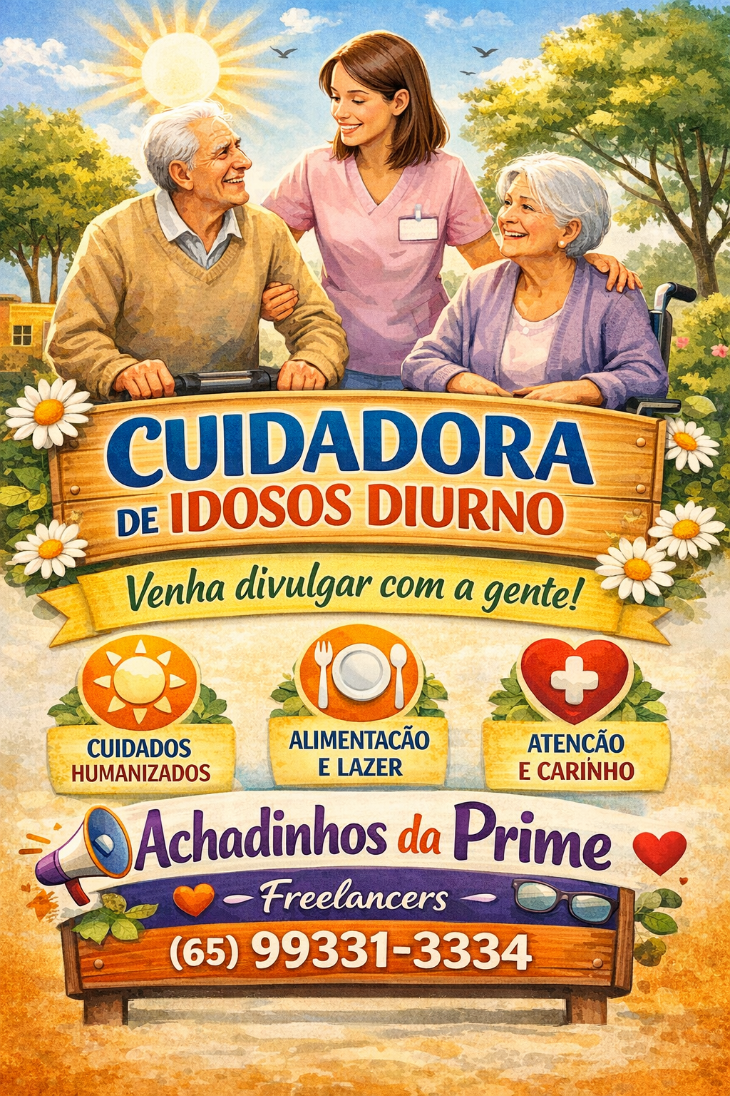 Cuidados diurnos para idosos em MT (1)CUIDADOR DIURNO